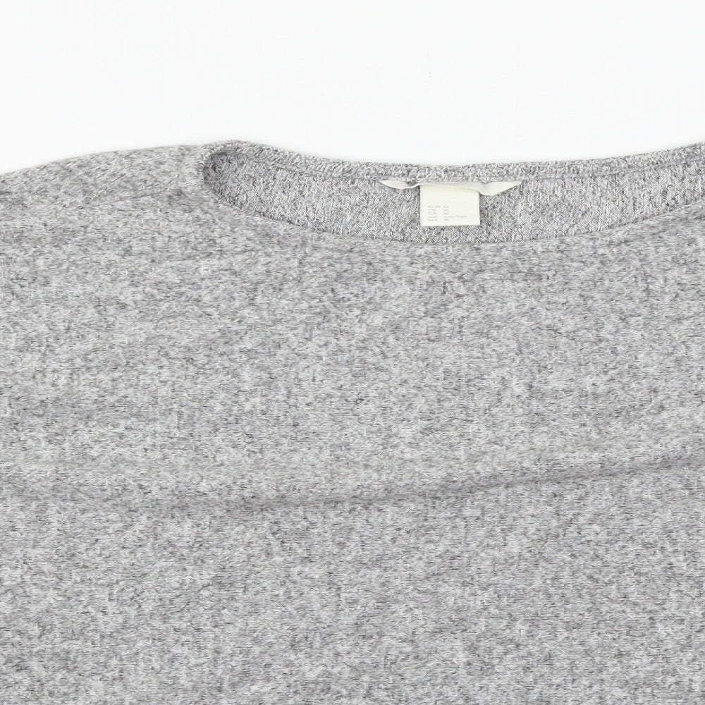 H&M Womens Grey  Jersey Pullover Jumper Size M
