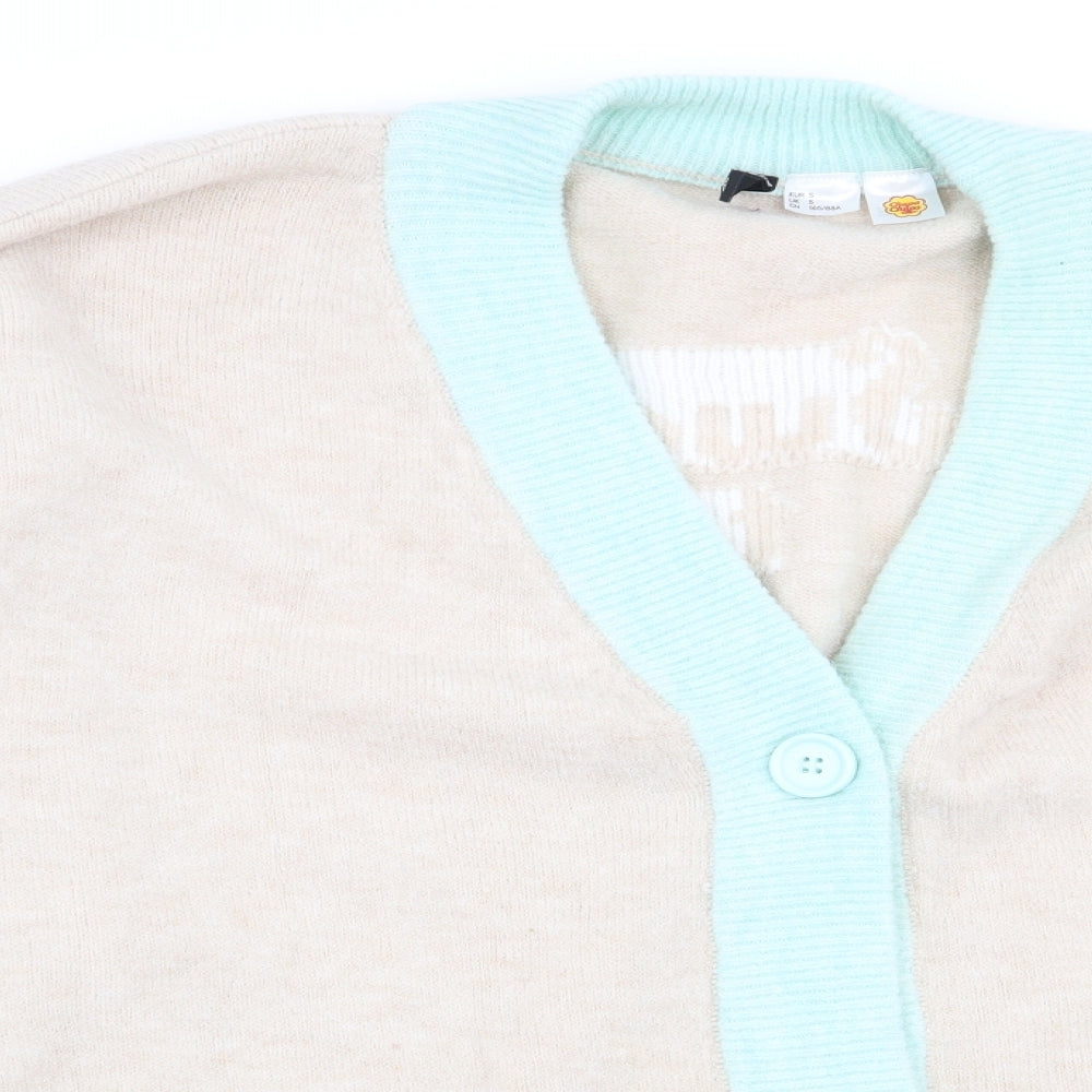 Divided by H&M Womens Beige   Cardigan Jumper Size S