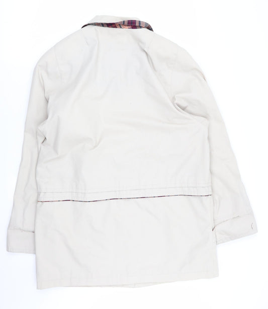 compliments Womens Beige   Overcoat Coat Size 12
