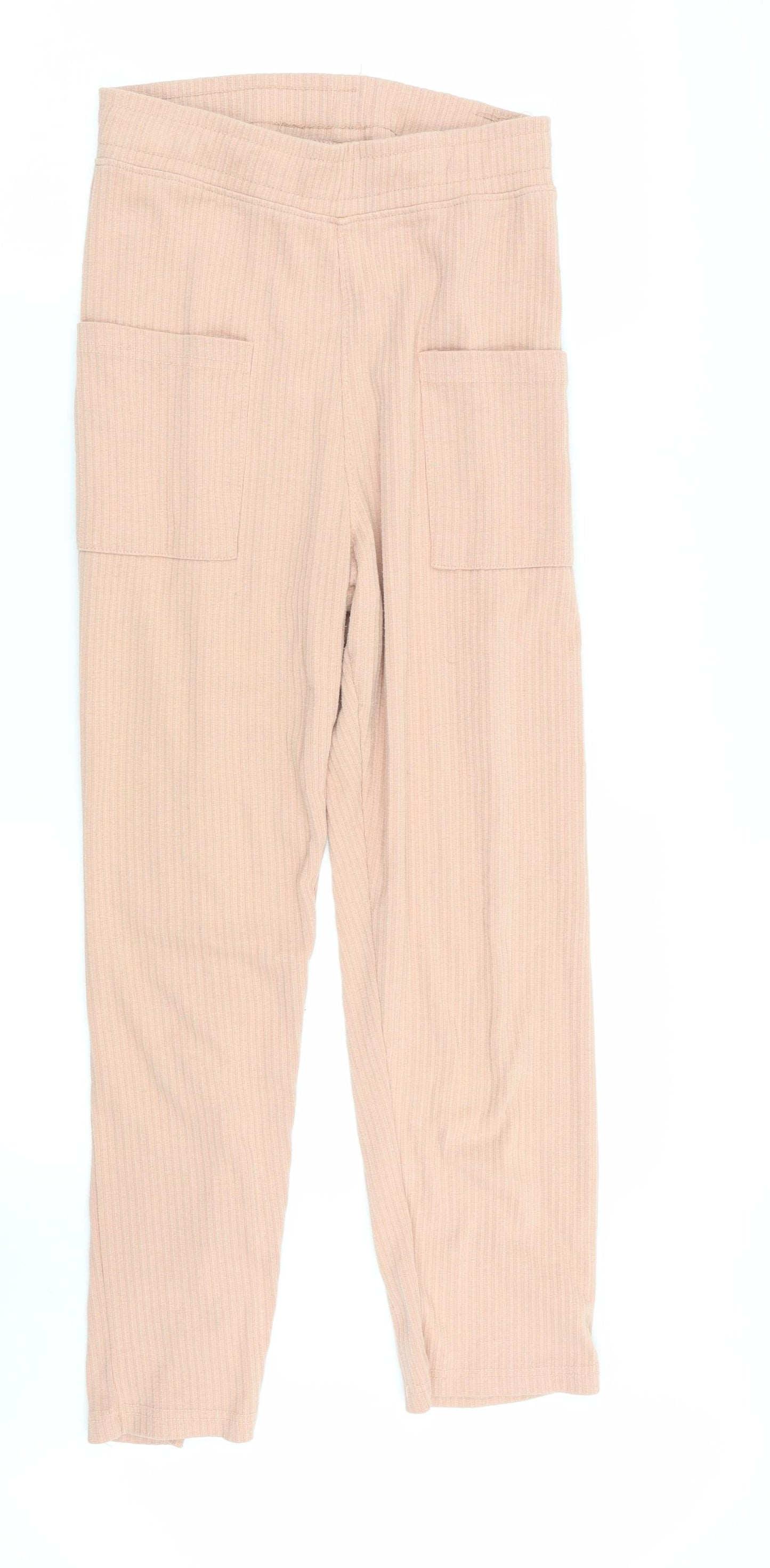 Missguided Womens Beige   Trousers  Size 8 L24 in - Stretch waistband