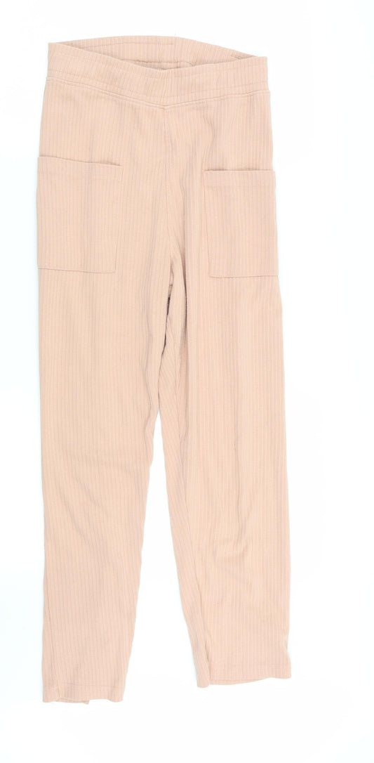 Missguided Womens Beige   Trousers  Size 8 L24 in - Stretch waistband