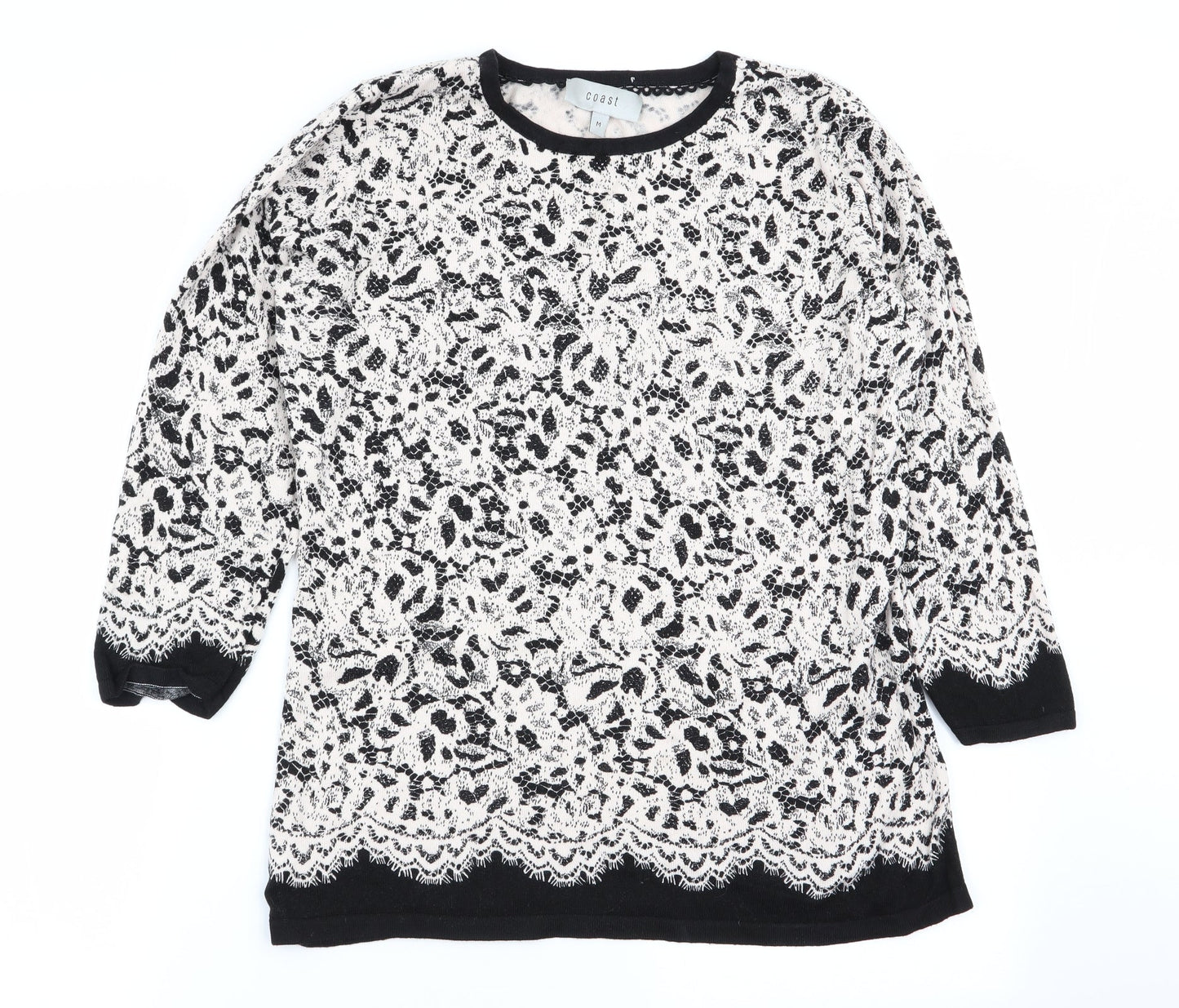 Coast Womens Multicoloured Floral  Pullover Jumper Size M