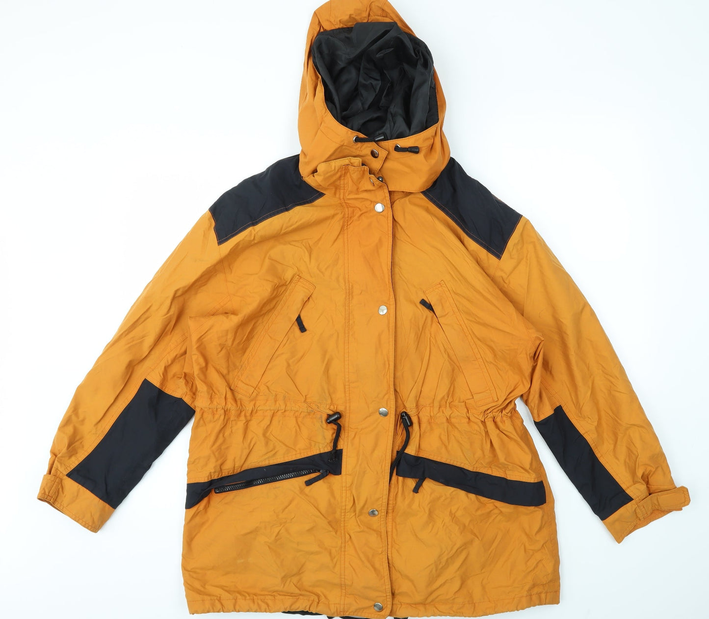 M&S Womens Orange   Jacket Coat Size 12