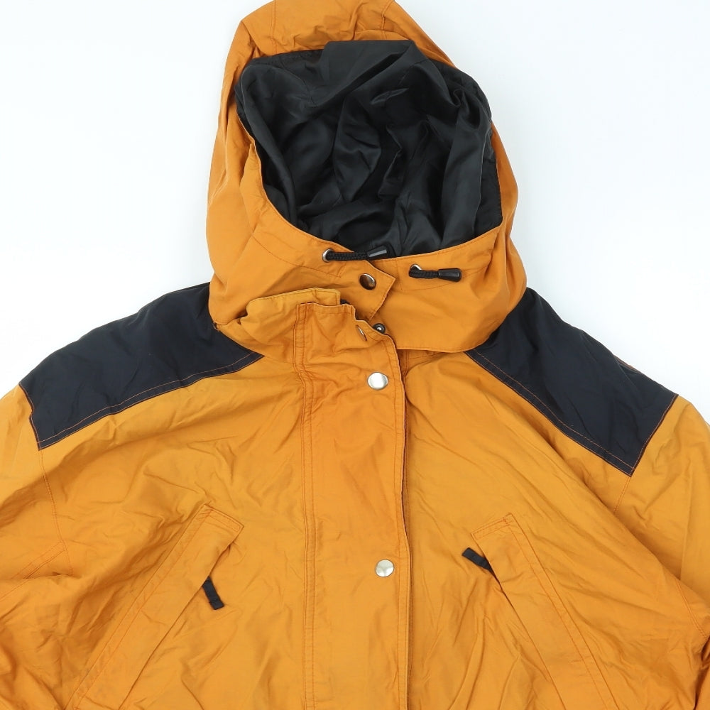 M&S Womens Orange   Jacket Coat Size 12