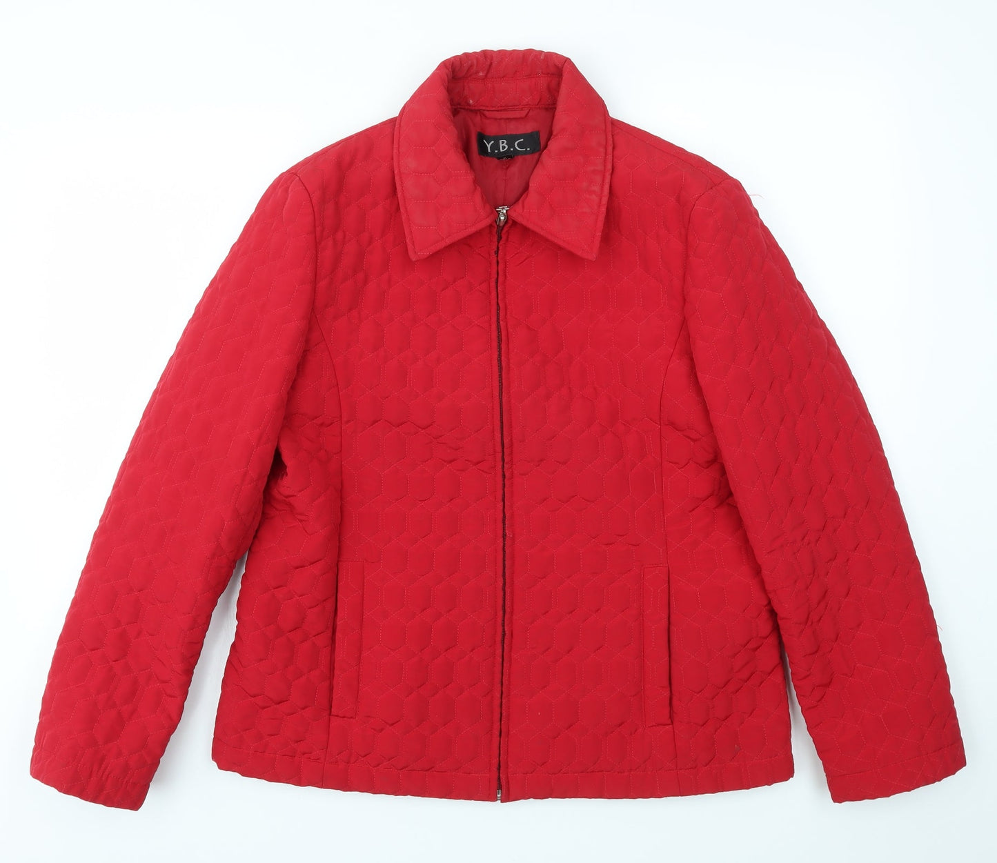 YBC Womens Red   Jacket Coat Size M