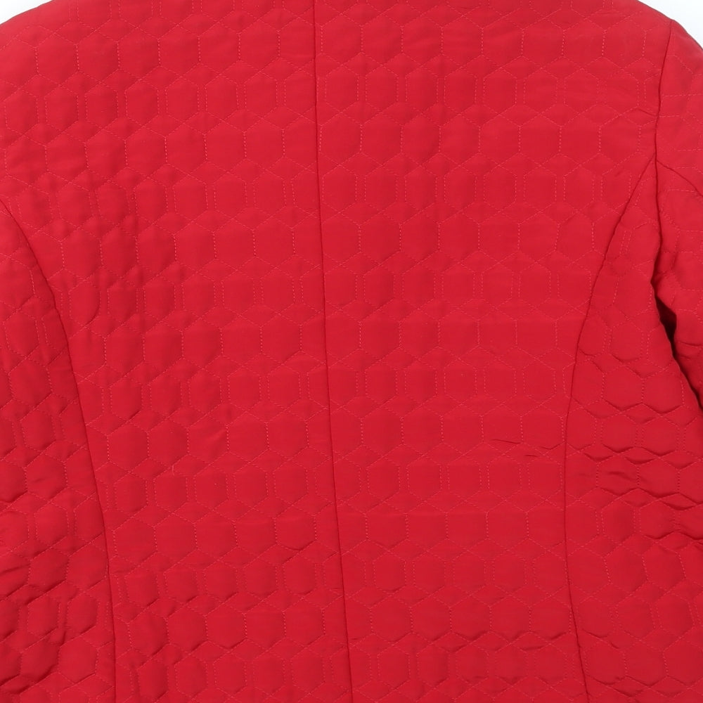 YBC Womens Red   Jacket Coat Size M