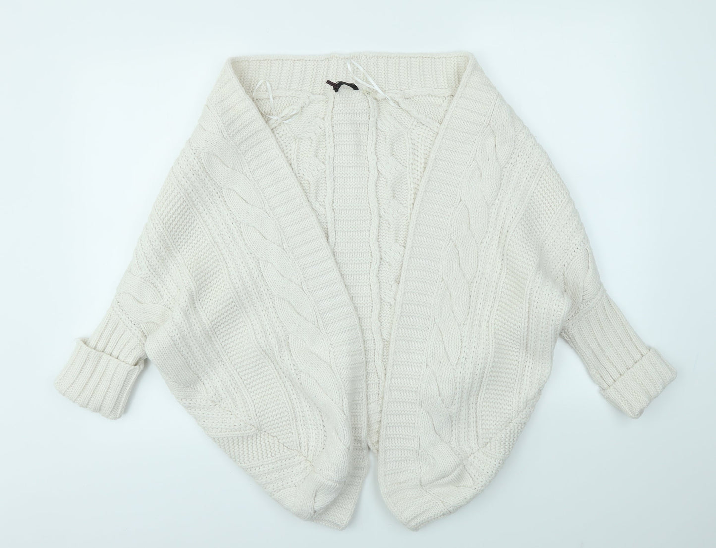 Preworn Womens White   Cardigan Jumper Size S