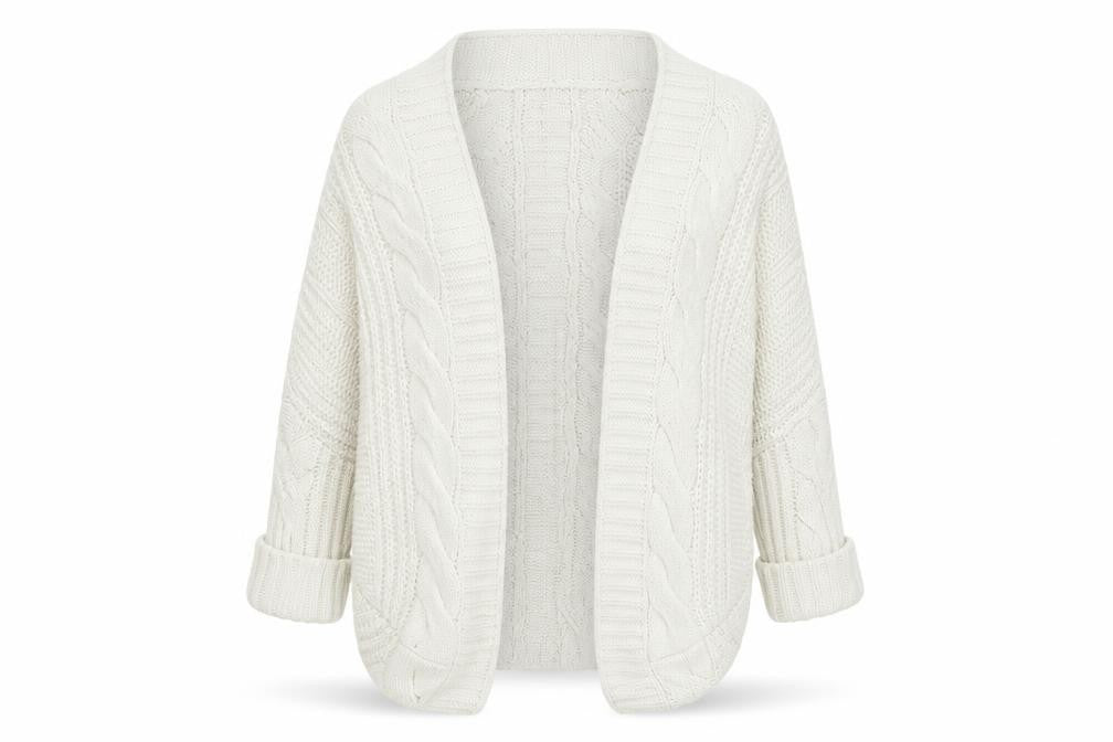Preworn Womens White   Cardigan Jumper Size S