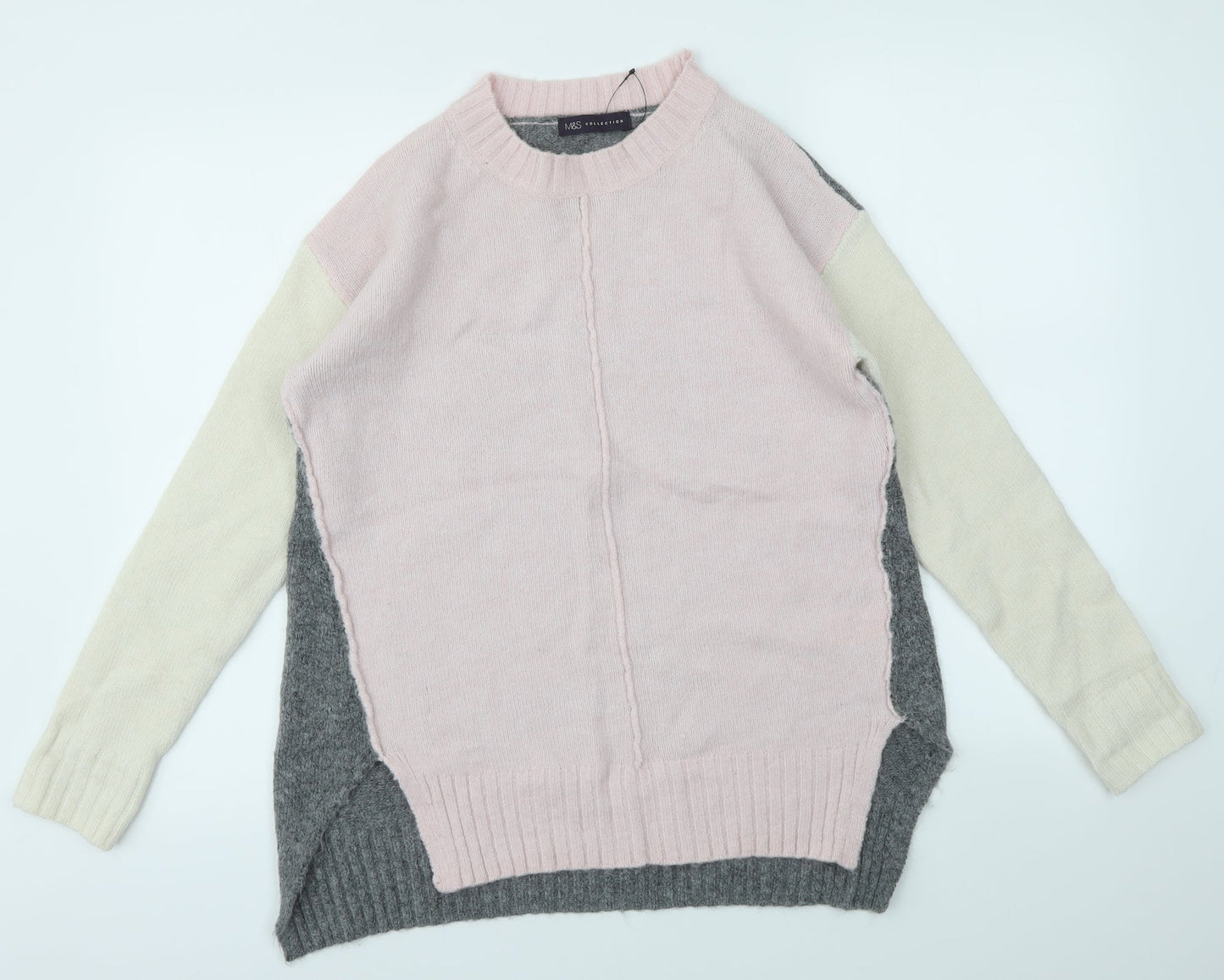 M&S Womens Multicoloured   Henley Jumper Size S