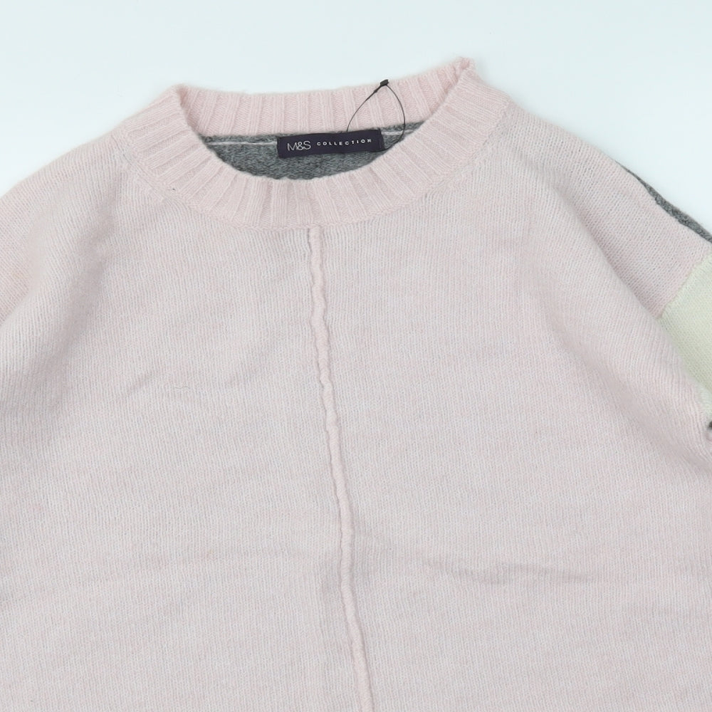 M&S Womens Multicoloured   Henley Jumper Size S