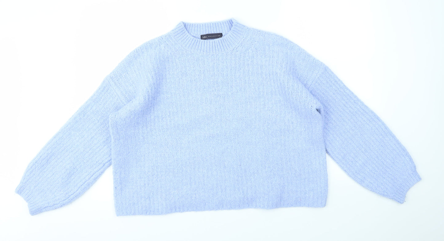 M&S Womens Blue   Pullover Jumper Size M