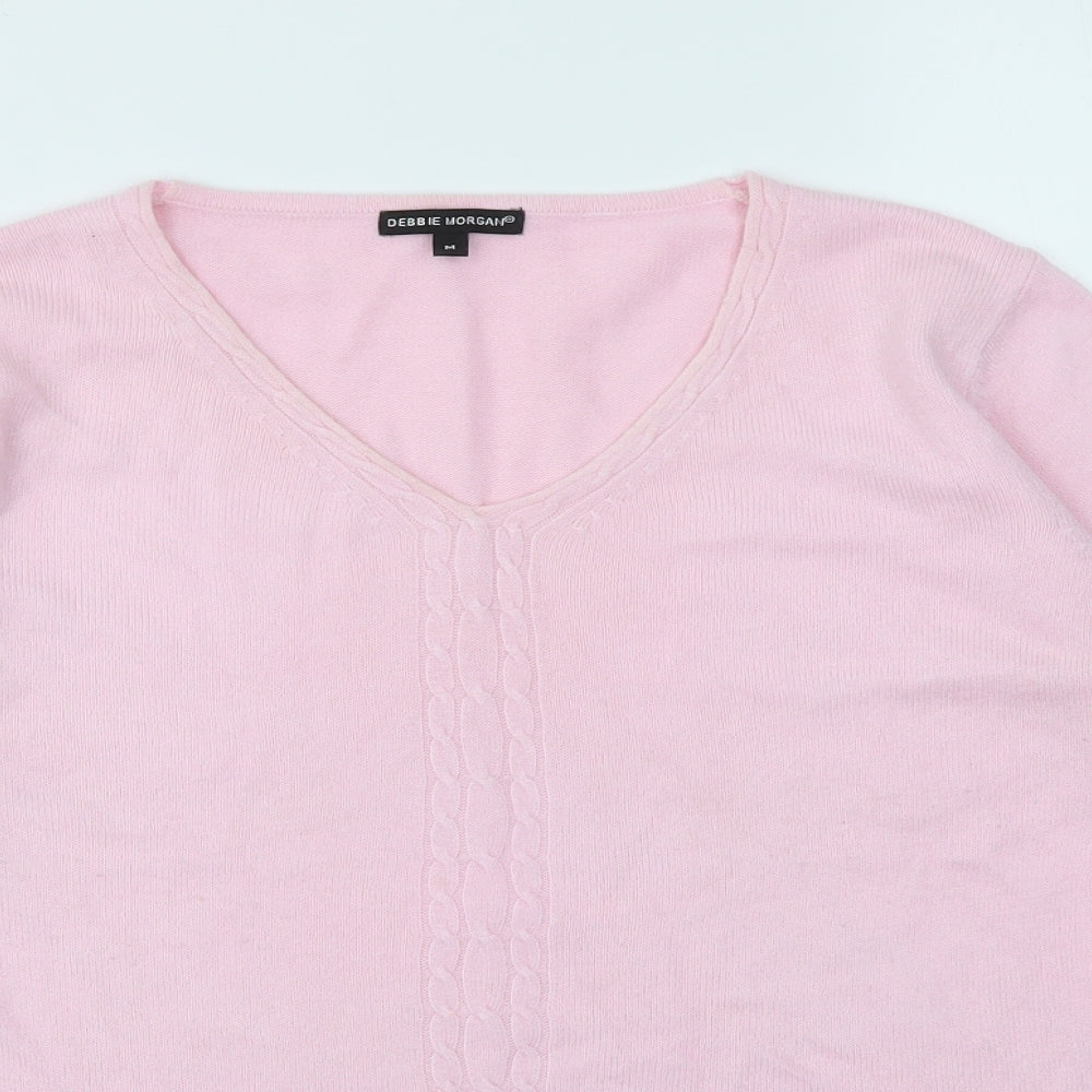Debbie Morgan  Womens Pink   Pullover Jumper Size M