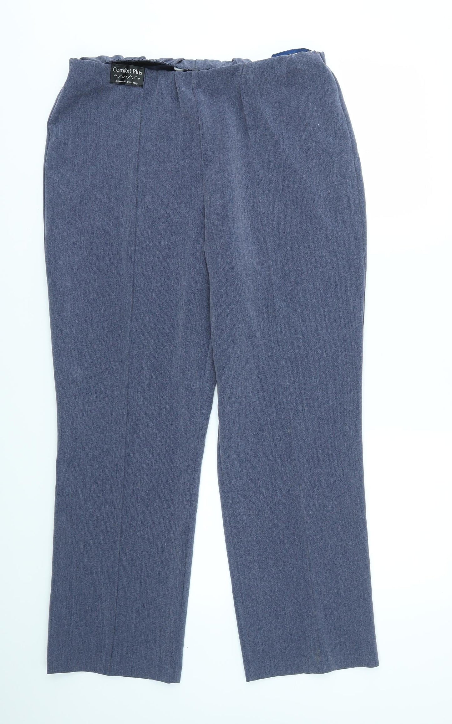 Classic Womens Blue   Trousers  Size 14 L27 in - stretch waistband