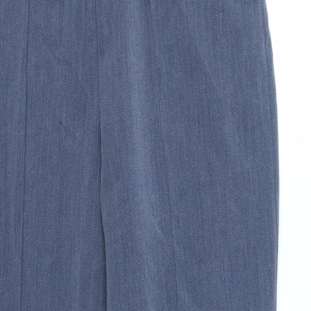 Classic Womens Blue   Trousers  Size 14 L27 in - stretch waistband