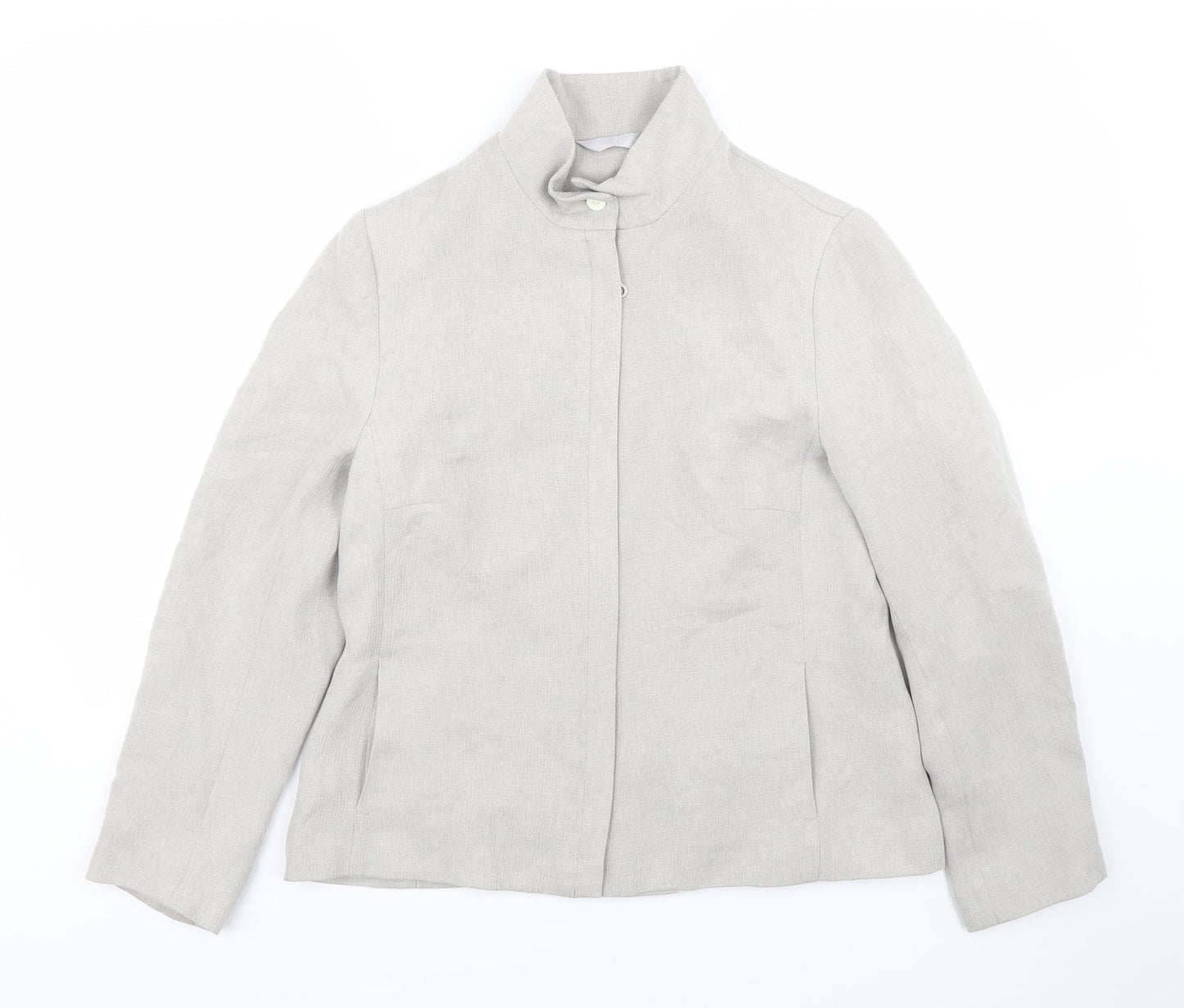 Preworn Womens Beige   Jacket Coat Size 14