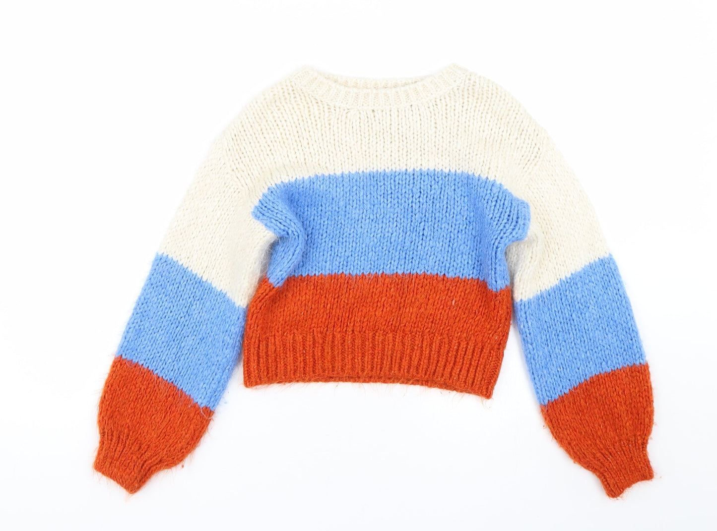 Preworn Womens Multicoloured Striped  Pullover Jumper Size S
