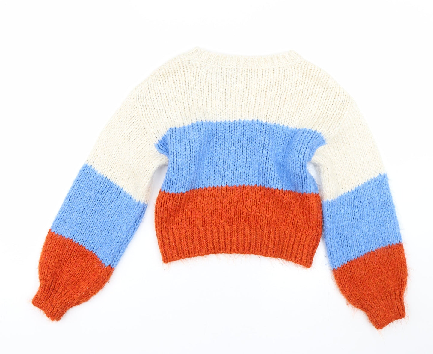 Preworn Womens Multicoloured Striped  Pullover Jumper Size S