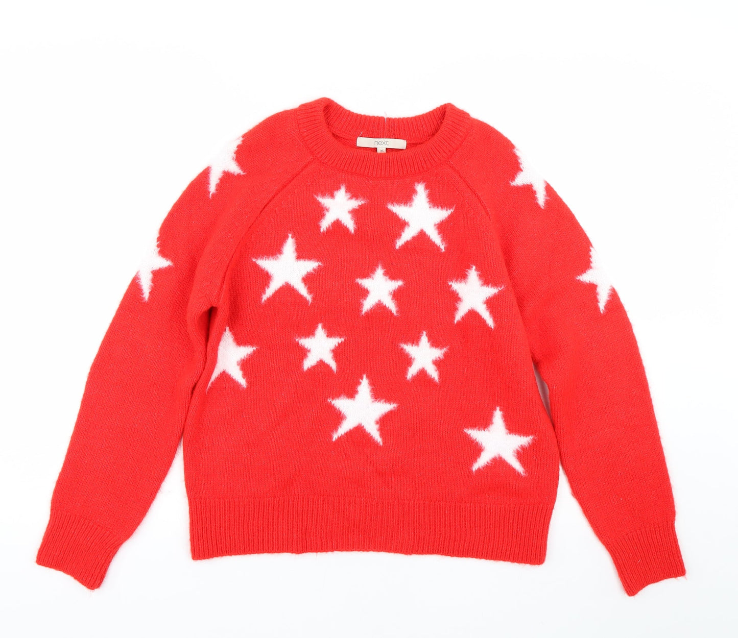 NEXT Womens Red Polka Dot  Pullover Jumper Size XS