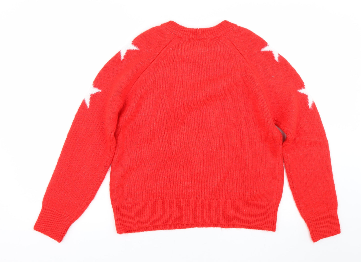 NEXT Womens Red Polka Dot  Pullover Jumper Size XS