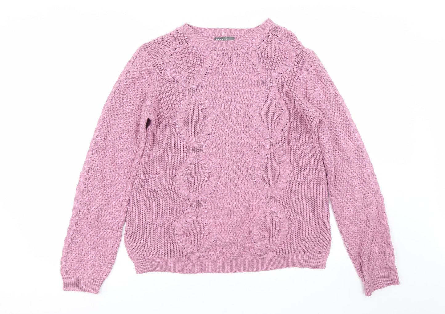 Papaya Womens Purple   Pullover Jumper Size 12