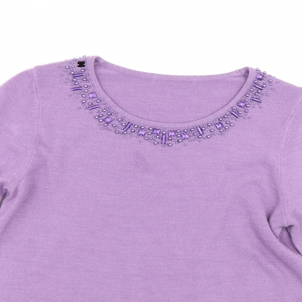 Preworn Womens Purple   Pullover Jumper Size M