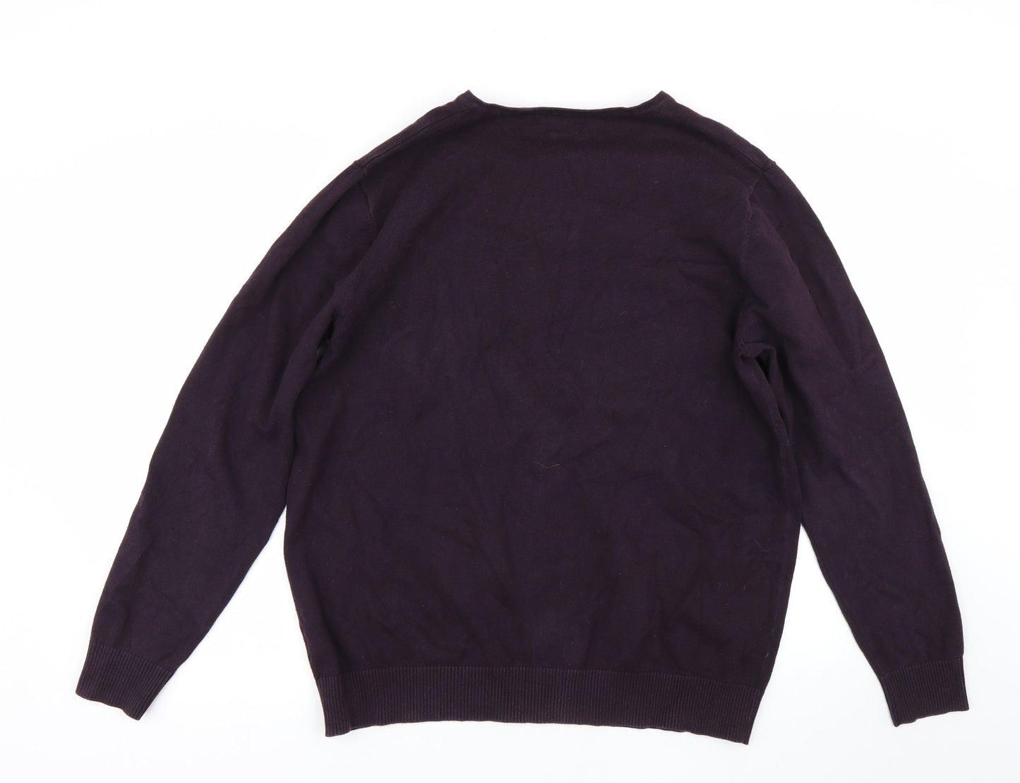 BHS Mens Purple   Pullover Jumper Size L
