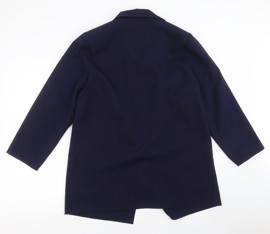 Slimma  Womens Blue   Jacket Suit Jacket Size 14