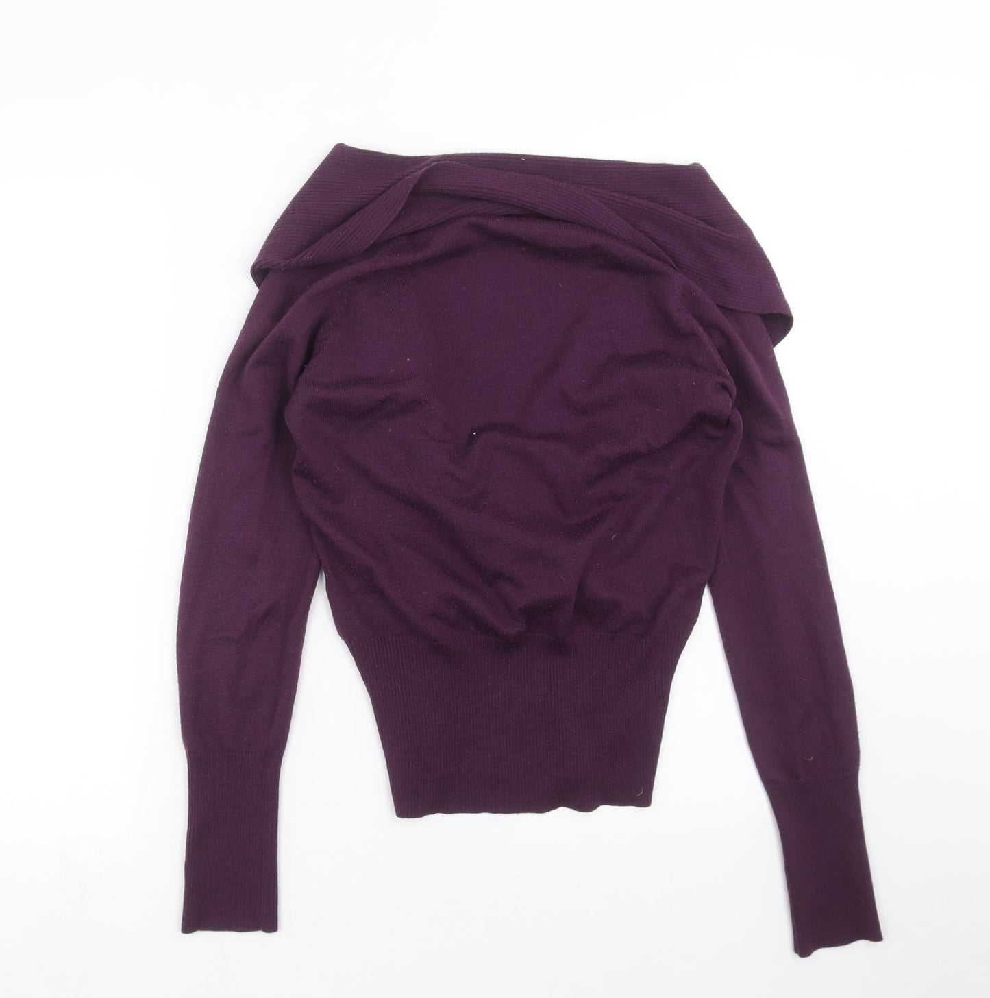 H&M Womens Purple  Knit Pullover Jumper Size M