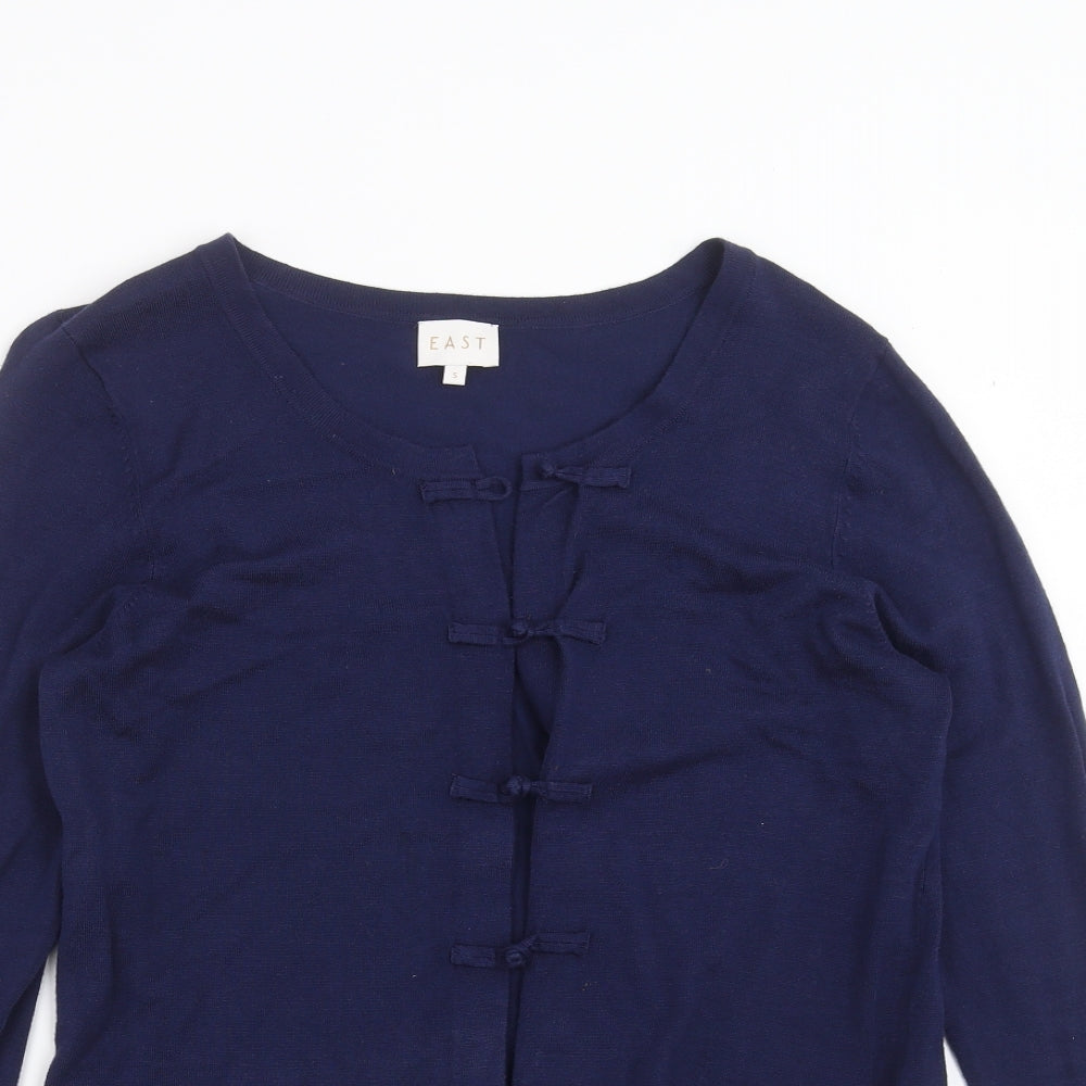 EAST Womens Blue   Cardigan Jumper Size S