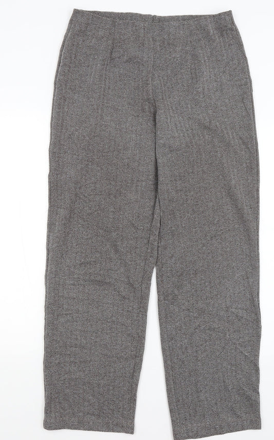 Susan Graver Womens Grey   Trousers  Size M L29 in