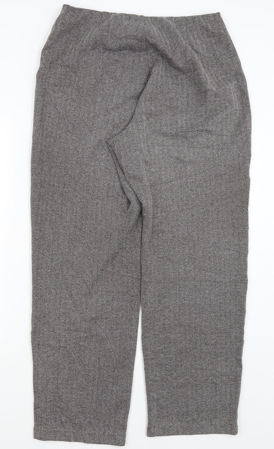 Susan Graver Womens Grey   Trousers  Size M L29 in