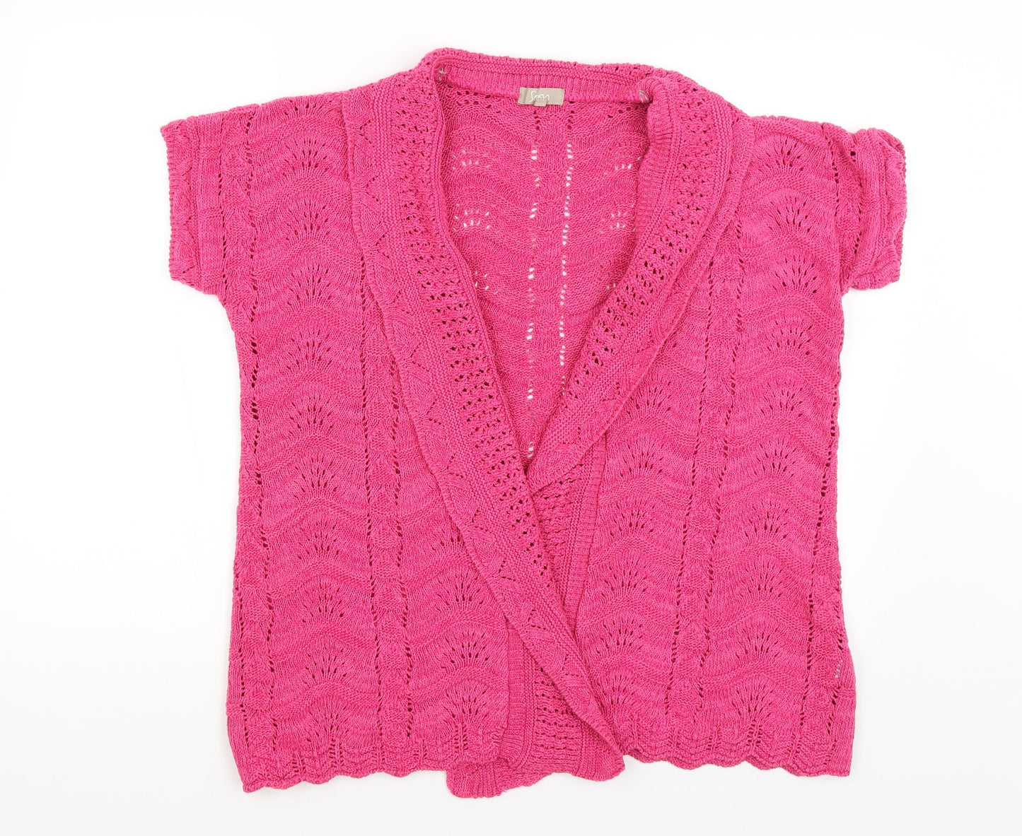 Soon  Womens Pink   Cardigan Jumper Size 16