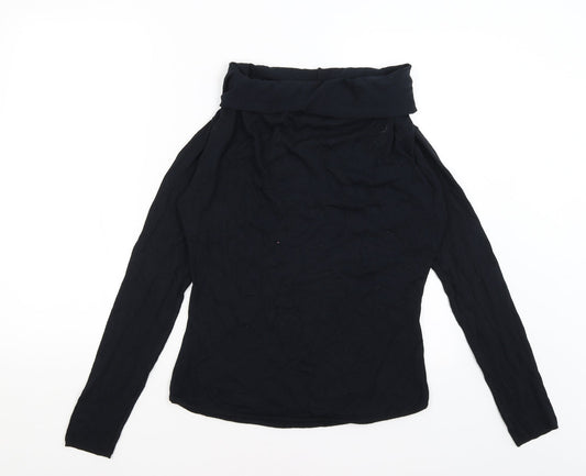 Villa Das Malhas Womens Black   Basic T-Shirt Size M