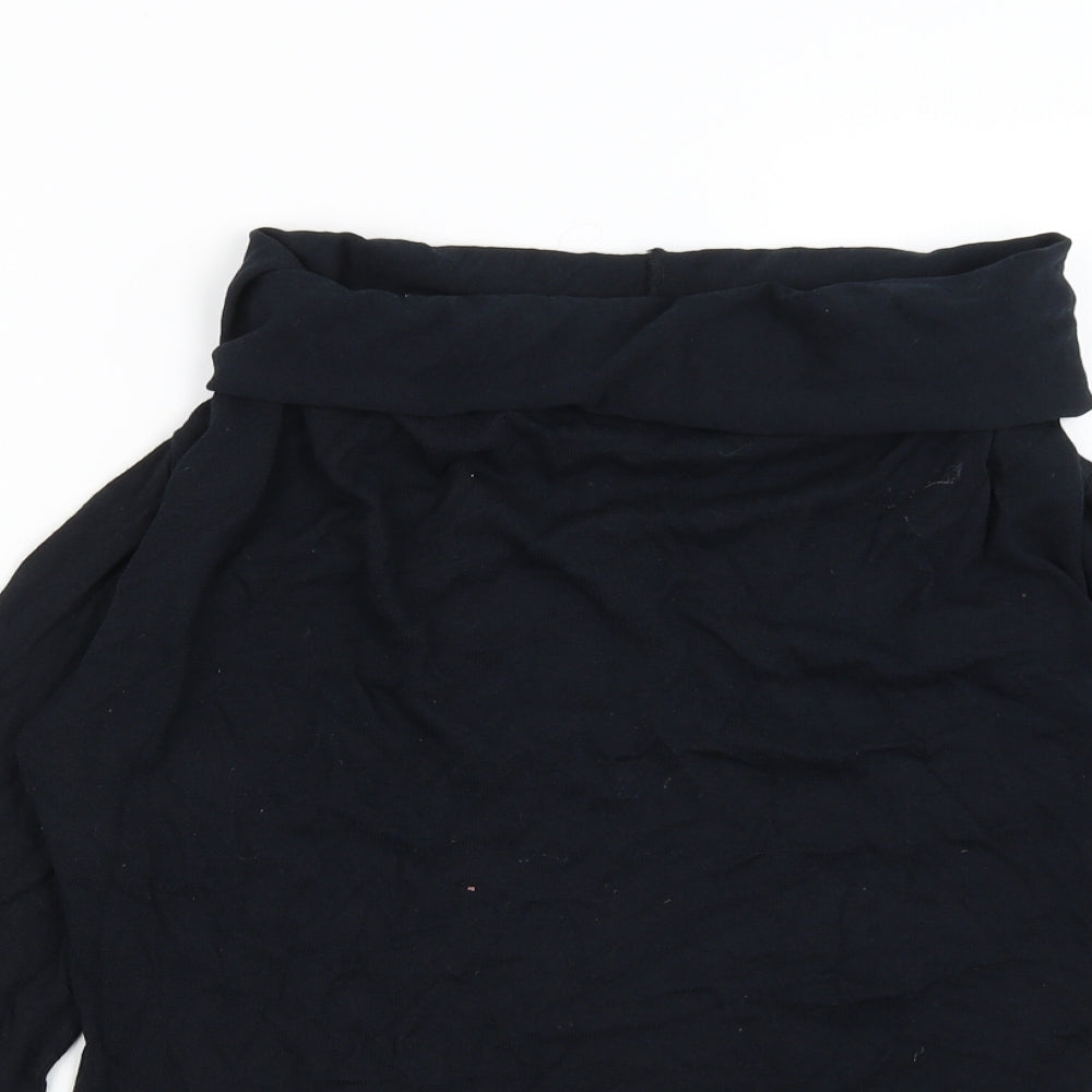 Villa Das Malhas Womens Black   Basic T-Shirt Size M