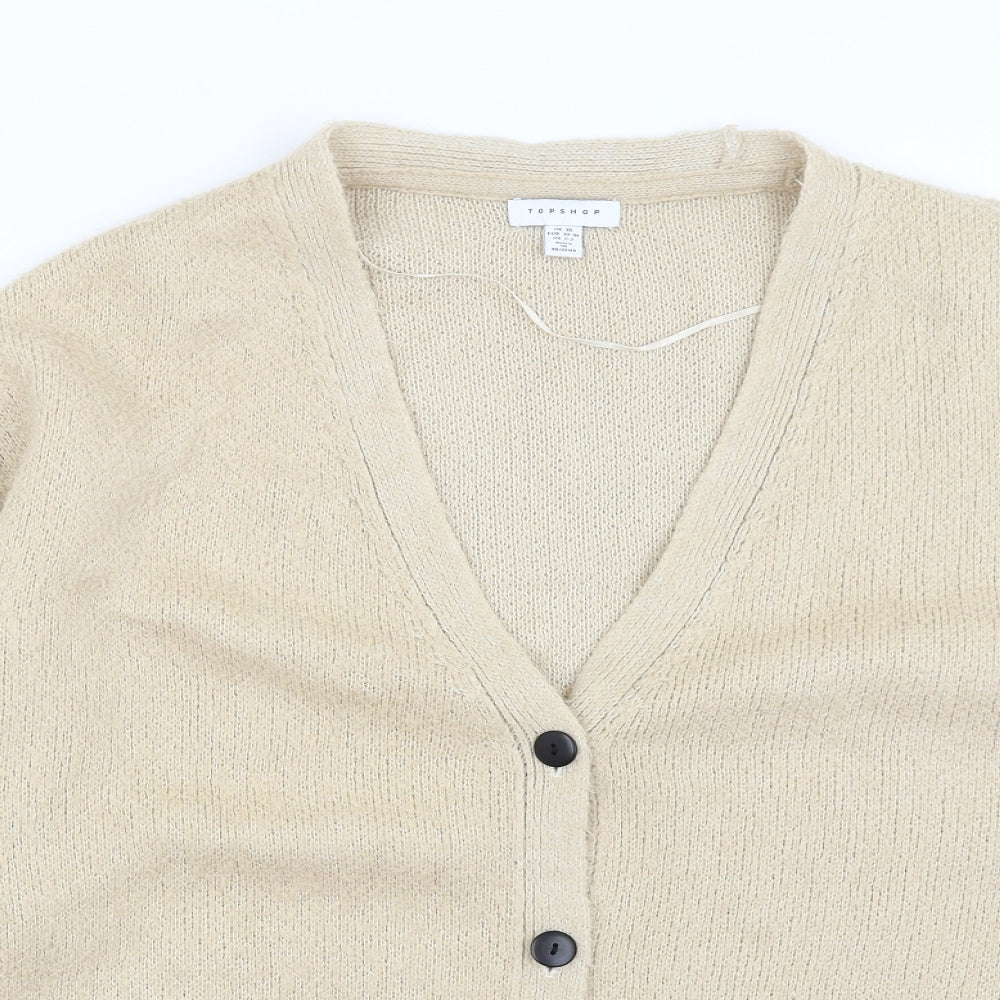 Topshop Womens Beige   Cardigan Jumper Size XS