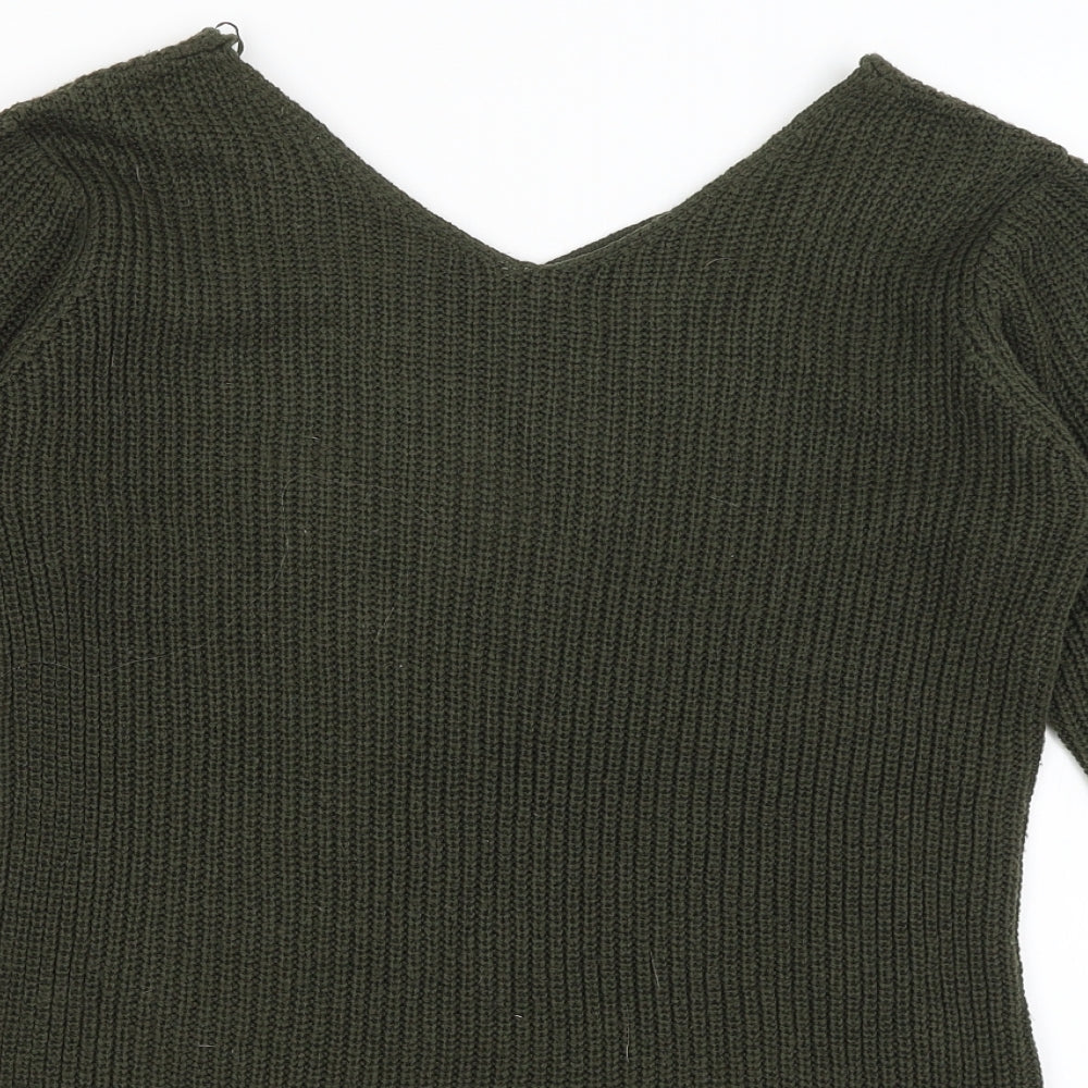 Select Womens Green   Pullover Jumper Size 10