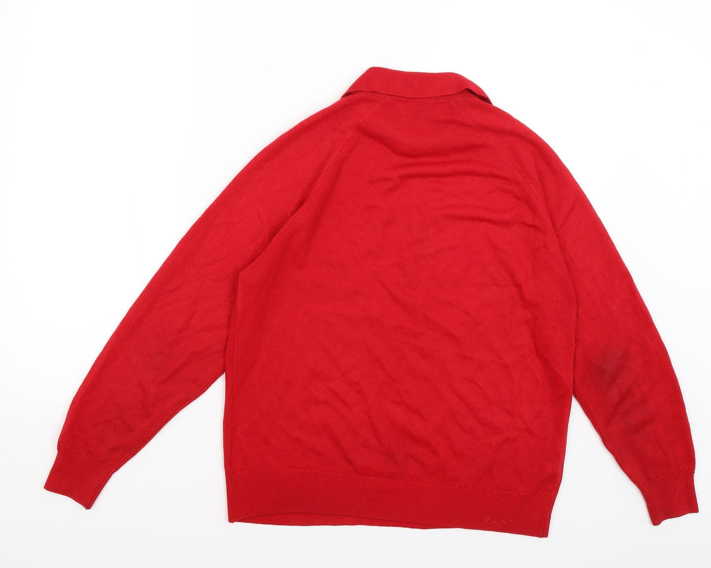 M&S Womens Red   Pullover Jumper Size 12
