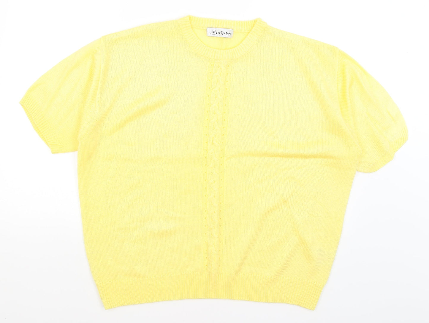 Berkertex Womens Yellow   Pullover Jumper Size 18