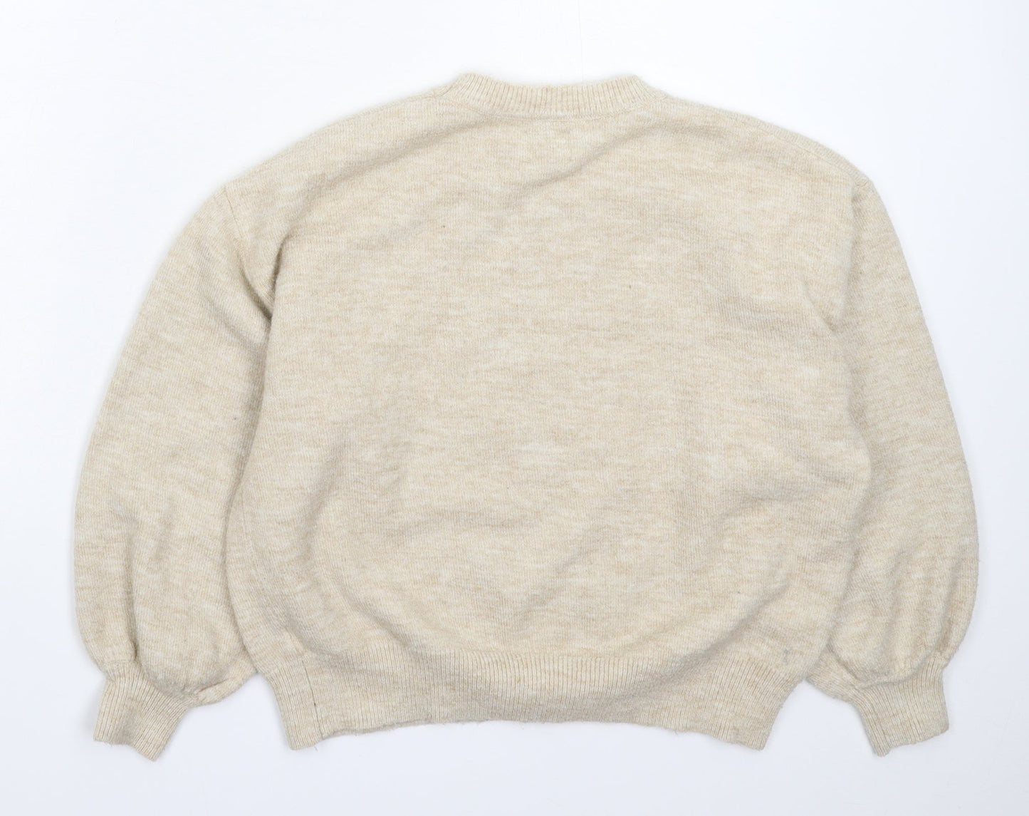 ASOS Womens Beige  Knit Pullover Jumper Size 8
