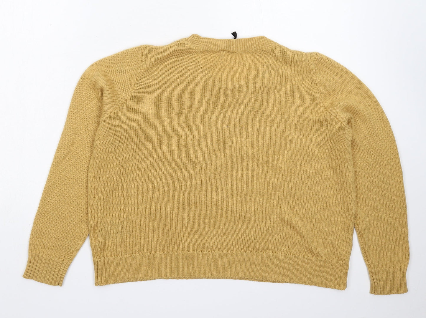 Divided Womens Beige  Knit Pullover Jumper Size L