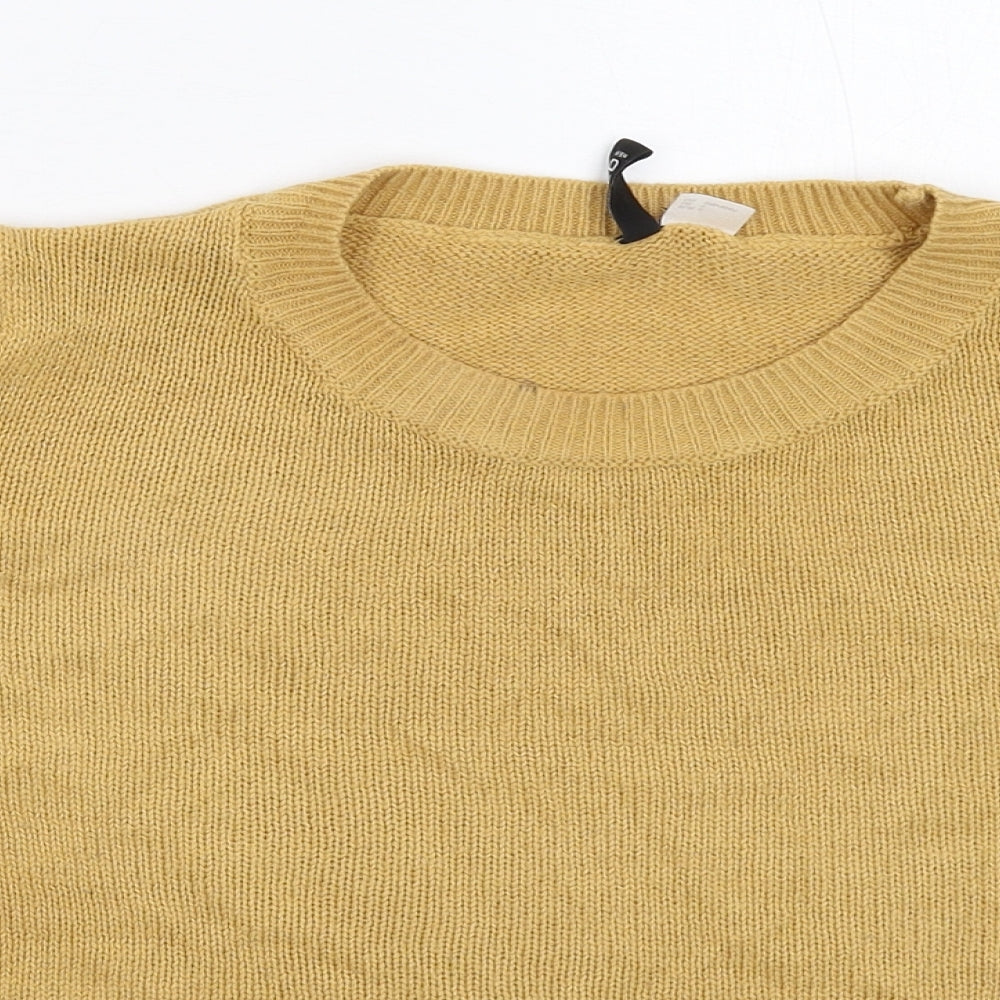 Divided Womens Beige  Knit Pullover Jumper Size L