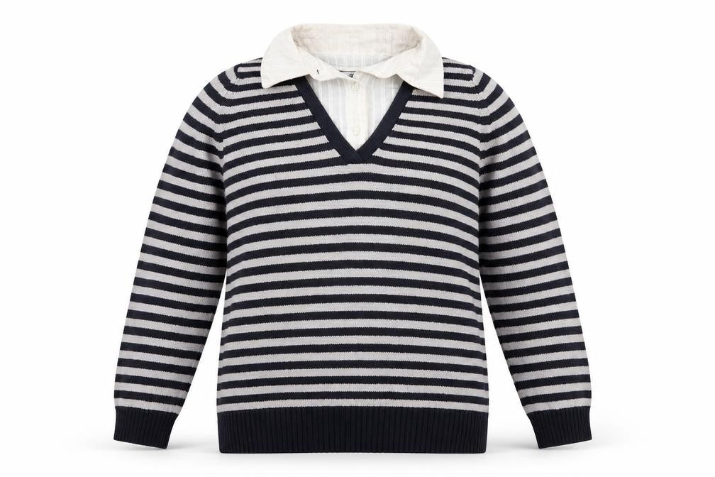 Marks and Spencer Womens Multicoloured Striped Knit Pullover Jumper Size 14