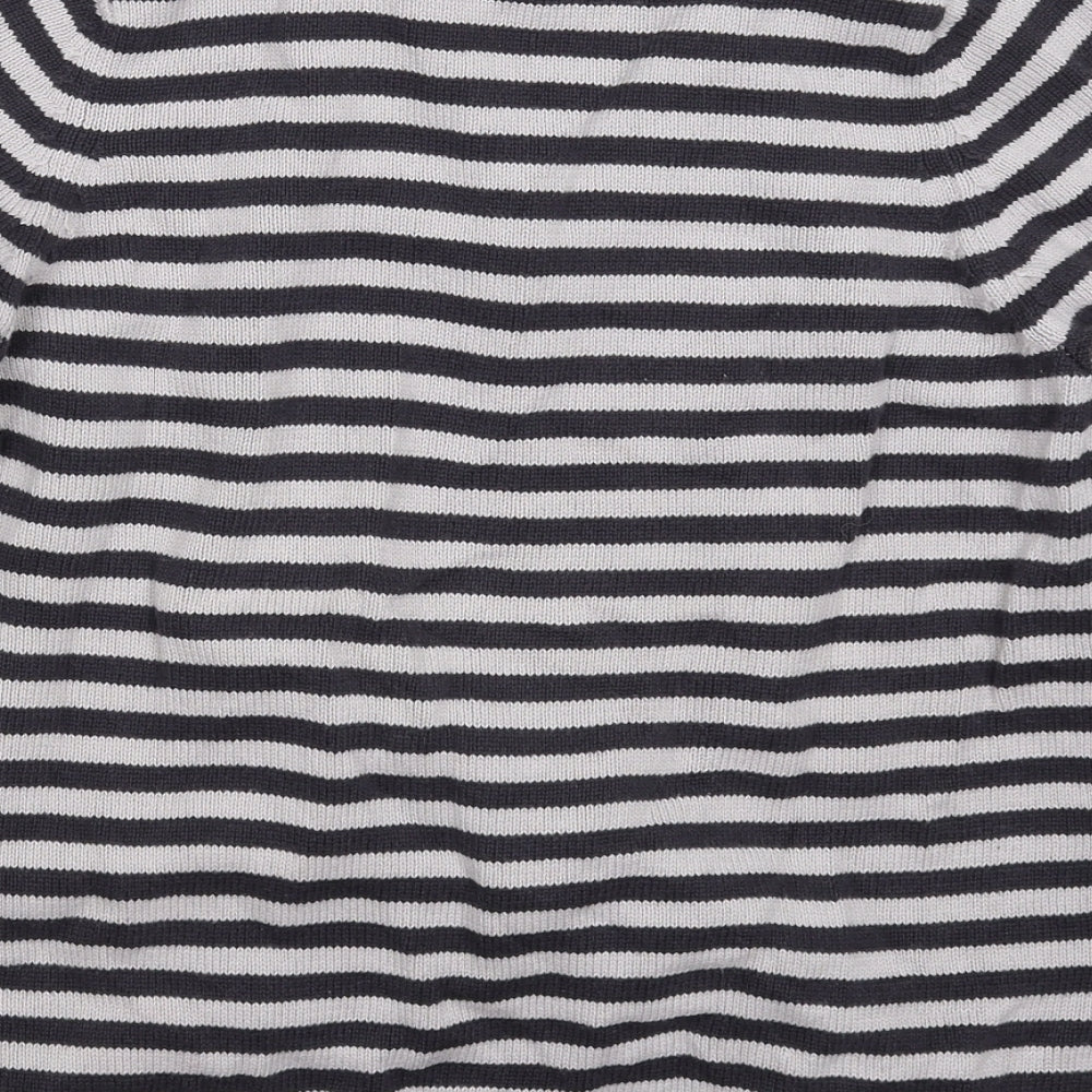 Marks and Spencer Womens Multicoloured Striped Knit Pullover Jumper Size 14