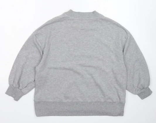 ASOS Womens Grey   Pullover Sweatshirt Size 10  - Oversized