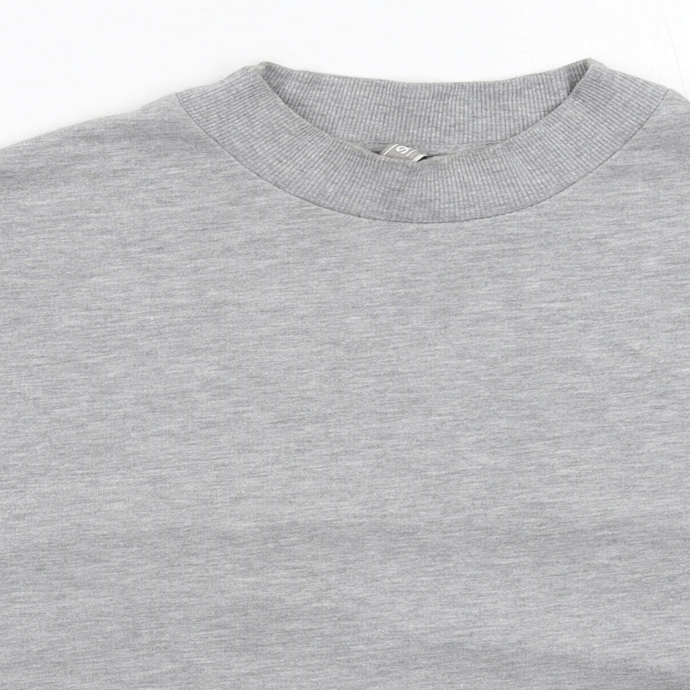 ASOS Womens Grey   Pullover Sweatshirt Size 10  - Oversized