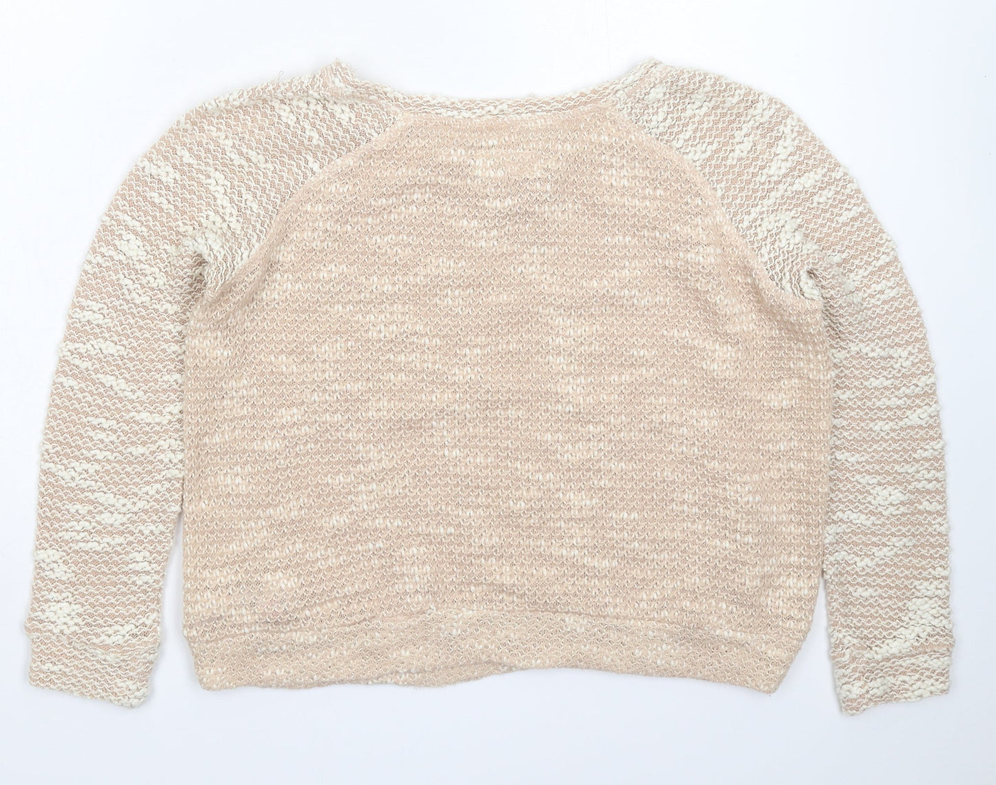 New Look Womens Beige  Knit Pullover Jumper Size 8