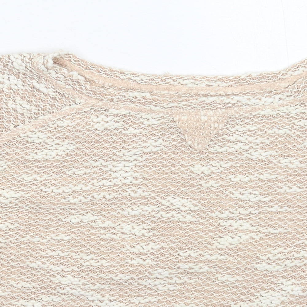New Look Womens Beige  Knit Pullover Jumper Size 8