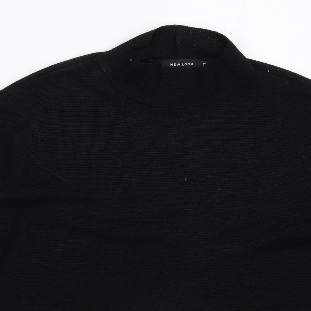 New Look Womens Black  Knit Pullover Jumper Size 12