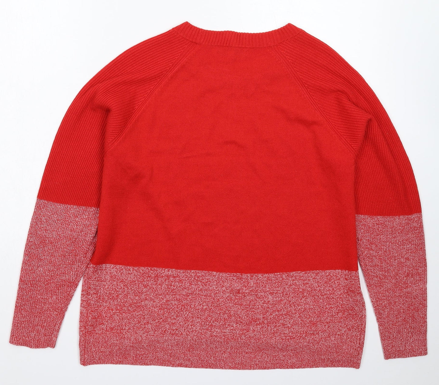 NEXT Womens Red  Knit Pullover Jumper Size M