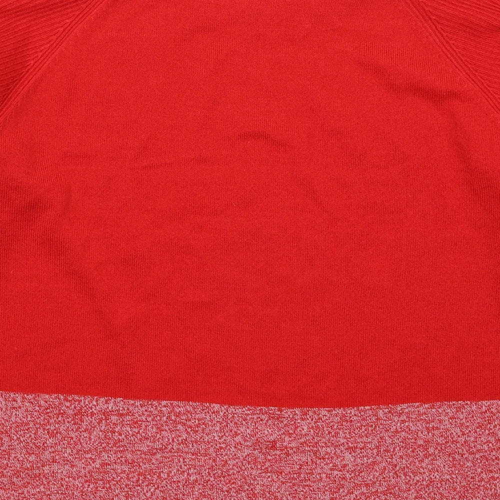 NEXT Womens Red  Knit Pullover Jumper Size M